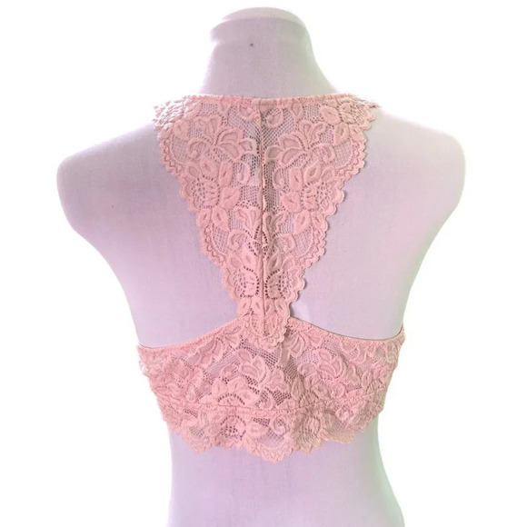 JENNY Jen Mia Lace Pale Pink Bralette, Hourglass Racerback, Size XL - Picture 11 of 12